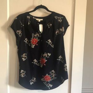 Split neck blouse